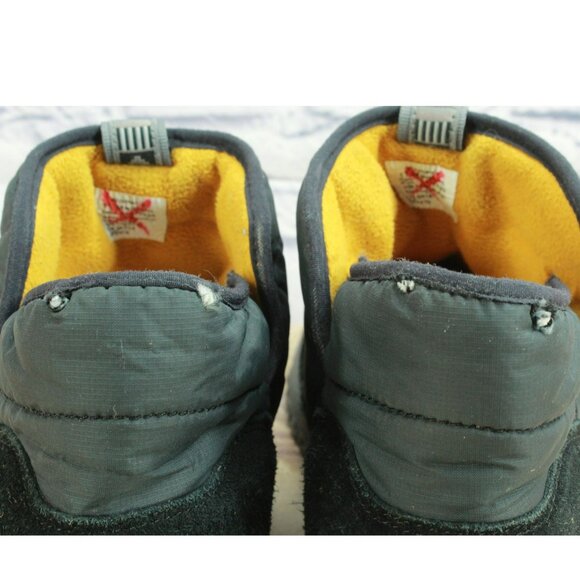 LL Bean Mountain Classic Gray Nylon Quilted Insulated SlipperAnkle Booties 11 M - Picture 8 of 10